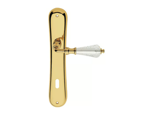 VERONICA - Chromed brass door handle with Swarovski® Crystals on back plate _ LINEA CALI'